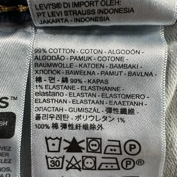 Levi's 569 LOOSE FIT STRAIGHT LEG Mens Size 39x29.5 Blue Jeans Denim Pants - Picture 10 of 11